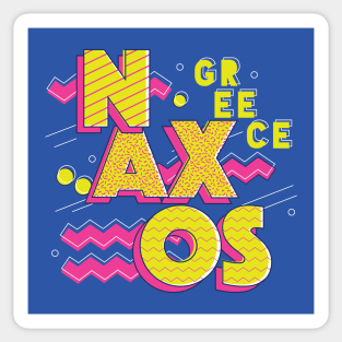 Retro 90s Naxos, Greece Sticker